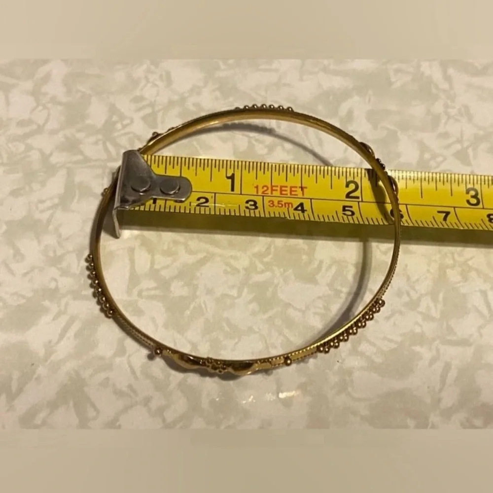 Vintage Costume Gold Tone Childs Bracelets #7678 you get both